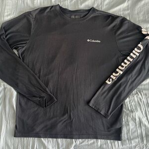 Columbia Black Long Sleeve Tee